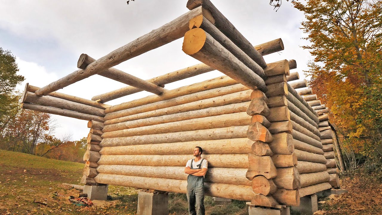 Building Log Cabin